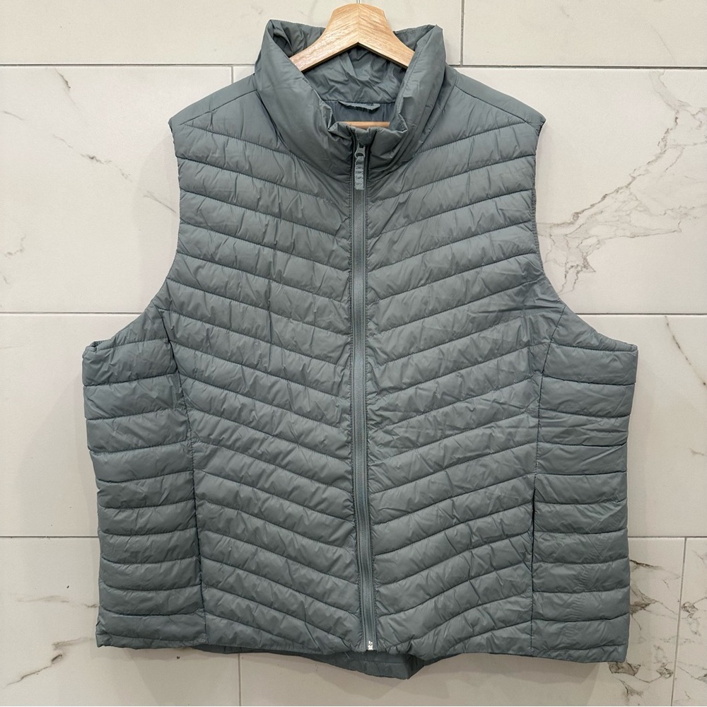 Old Navy Active Puffer Vest Gray/Blue